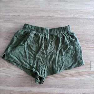 Olive Green Women's Shorts